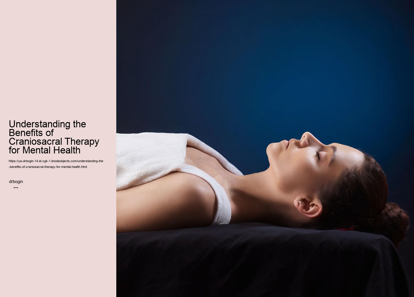 Understanding the Benefits of Craniosacral Therapy for Mental Health